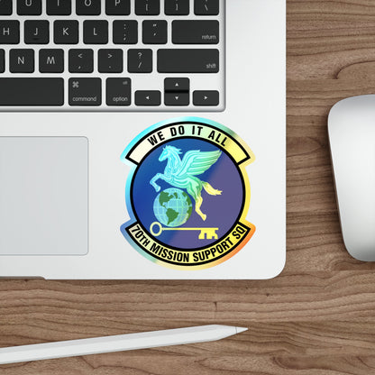 70th Mission Support Squadron (U.S. Air Force) Holographic STICKER Die-Cut Vinyl Decal-The Sticker Space