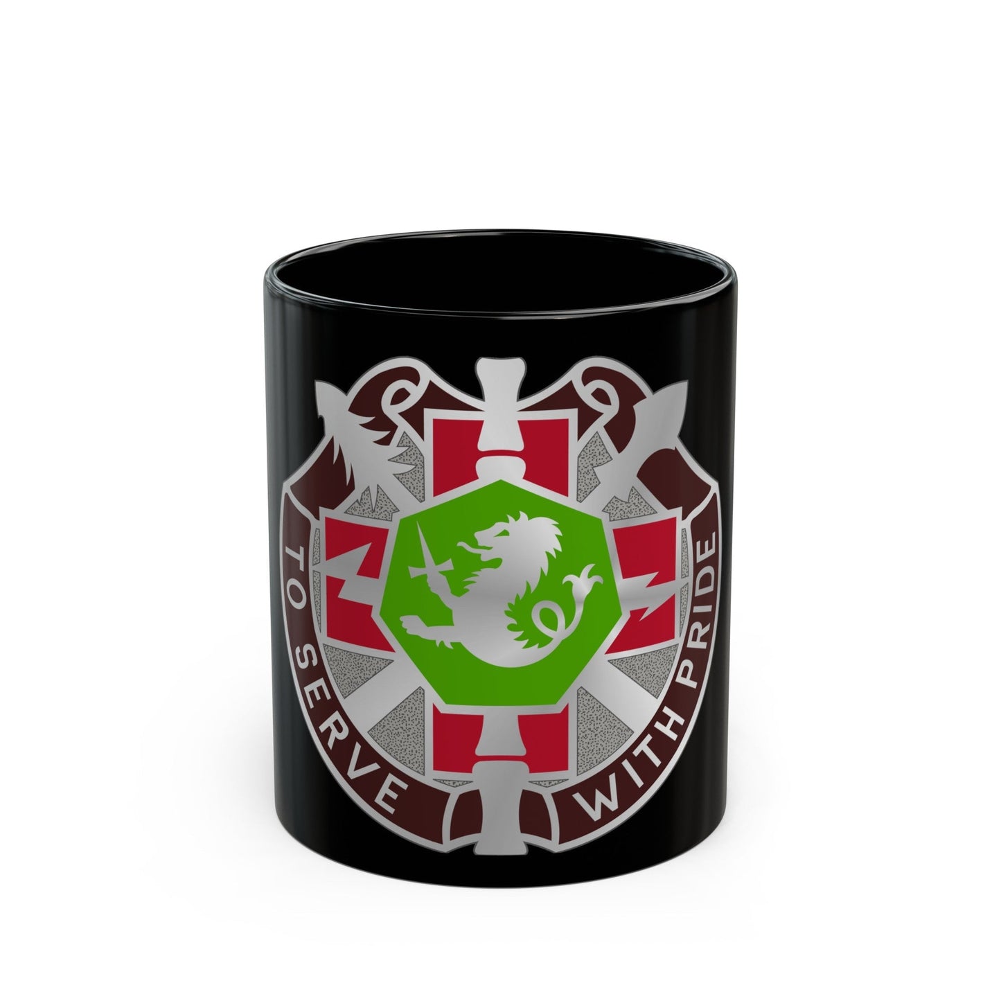 71 Evacuation Hospital (U.S. Army) Black Coffee Mug-11oz-The Sticker Space