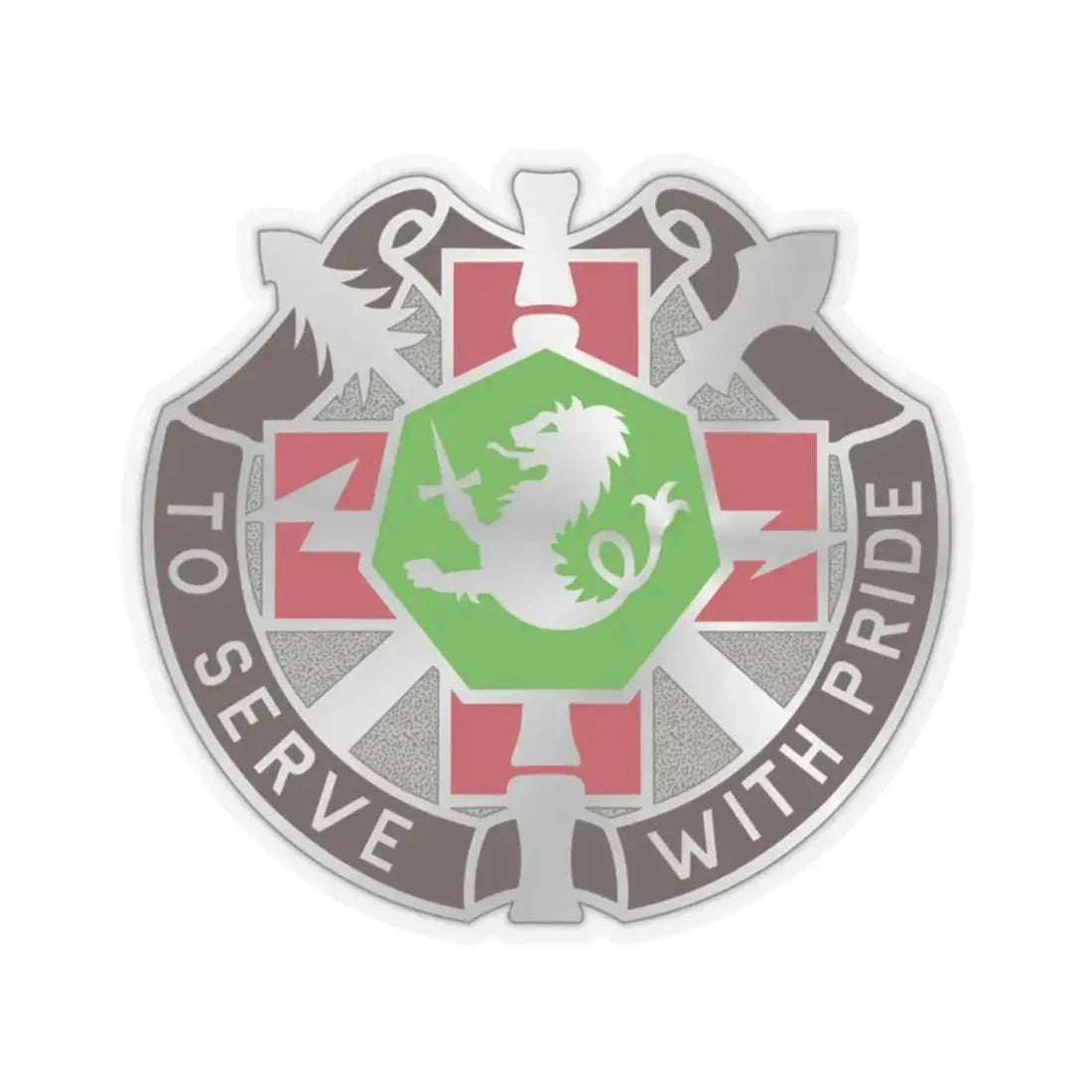 71 Evacuation Hospital (U.S. Army) STICKER Vinyl Kiss-Cut Decal 2 Inch Transparent - The Sticker Space