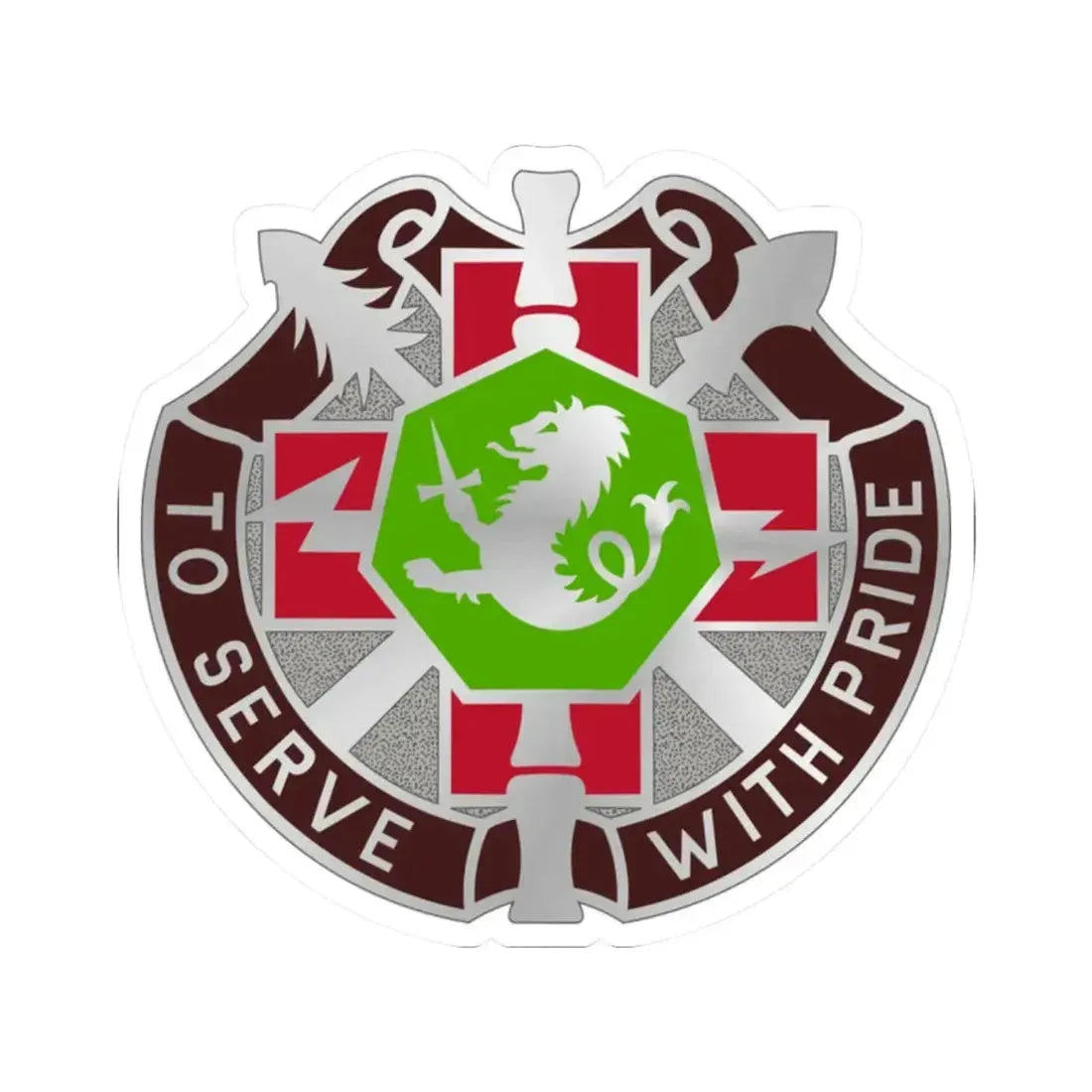 71 Evacuation Hospital (U.S. Army) STICKER Vinyl Kiss-Cut Decal 2 Inch White - The Sticker Space