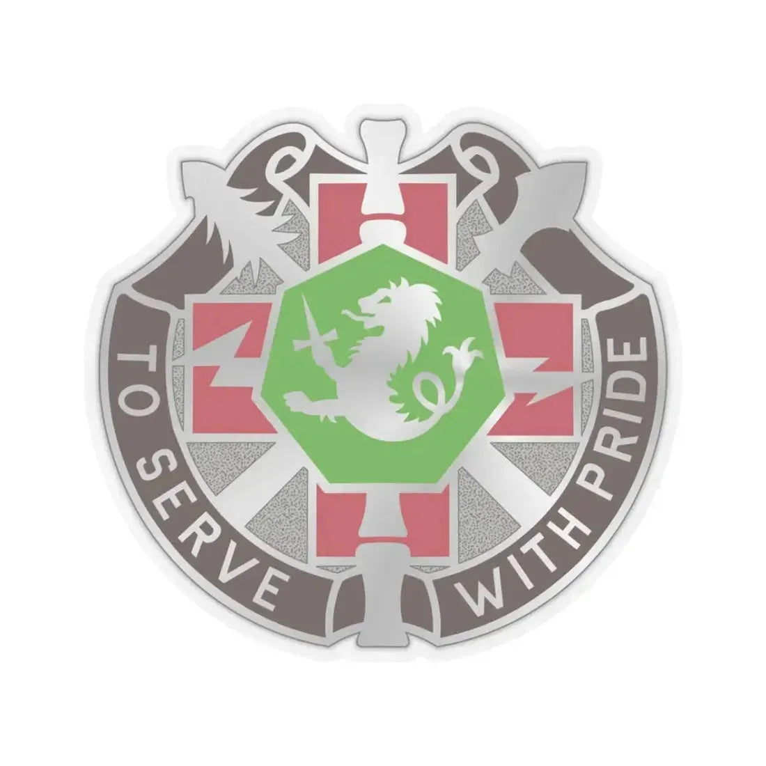 71 Evacuation Hospital (U.S. Army) STICKER Vinyl Kiss-Cut Decal 3 Inch Transparent - The Sticker Space