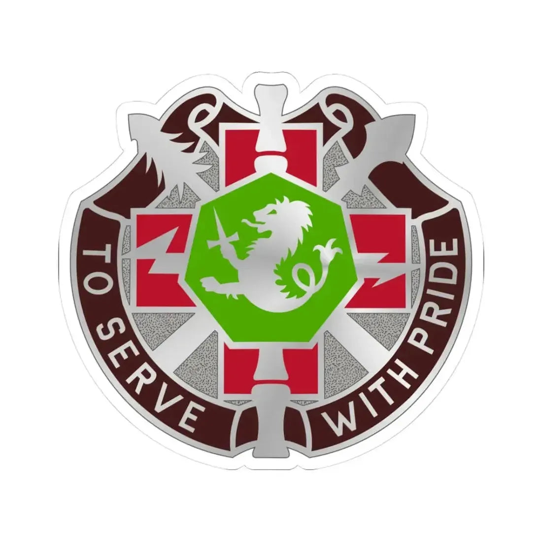 71 Evacuation Hospital (U.S. Army) STICKER Vinyl Kiss-Cut Decal 3 Inch White - The Sticker Space