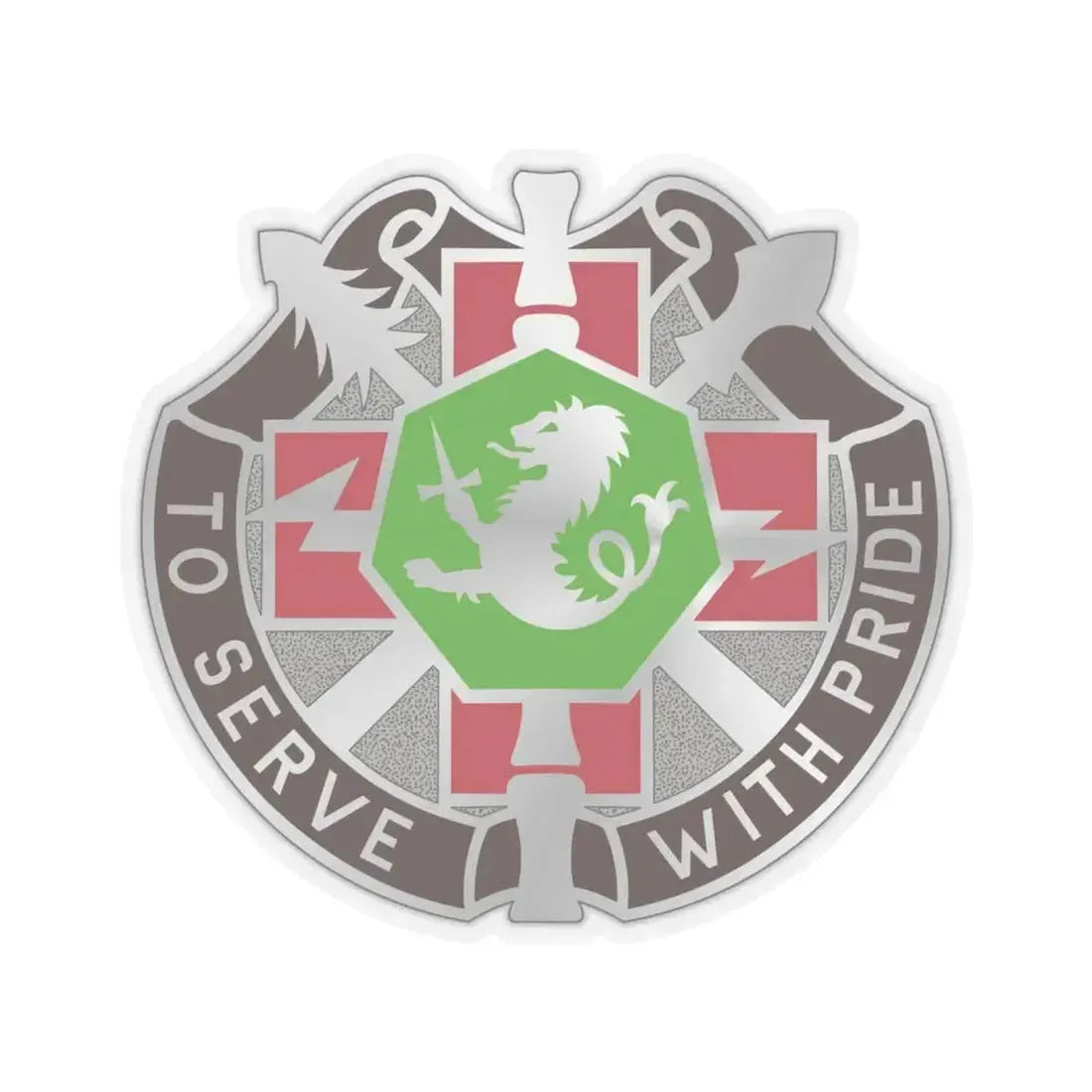 71 Evacuation Hospital (U.S. Army) STICKER Vinyl Kiss-Cut Decal 6 Inch Transparent - The Sticker Space