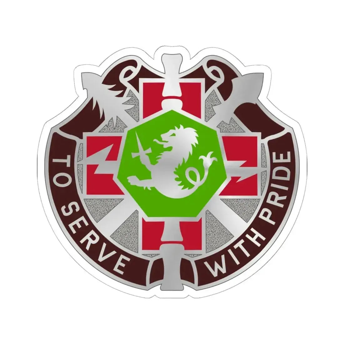 71 Evacuation Hospital (U.S. Army) STICKER Vinyl Kiss-Cut Decal 6 Inch White - The Sticker Space