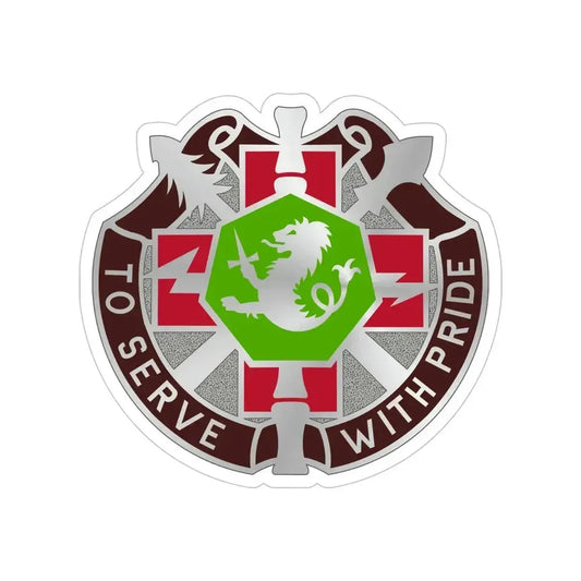 71 Evacuation Hospital (U.S. Army) Transparent STICKER Die-Cut Vinyl Decal 6 Inch - The Sticker Space