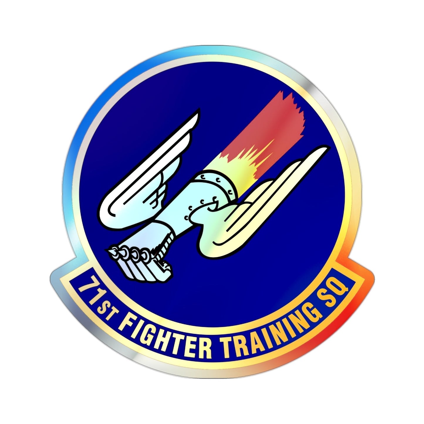 71 Fighter Training Squadron ACC (U.S. Air Force) Holographic STICKER Die-Cut Vinyl Decal-2 Inch-The Sticker Space