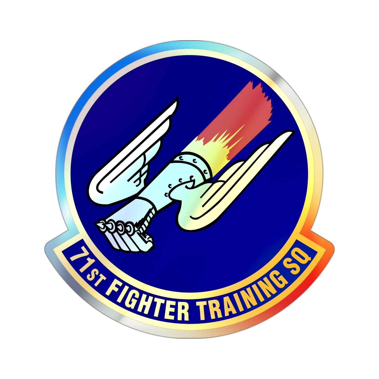 71 Fighter Training Squadron ACC (U.S. Air Force) Holographic STICKER Die-Cut Vinyl Decal-3 Inch-The Sticker Space