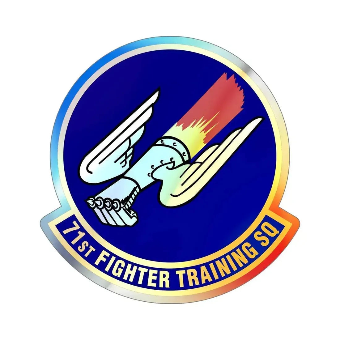 71 Fighter Training Squadron ACC (U.S. Air Force) Holographic STICKER Die-Cut Vinyl Decal - The Sticker Space
