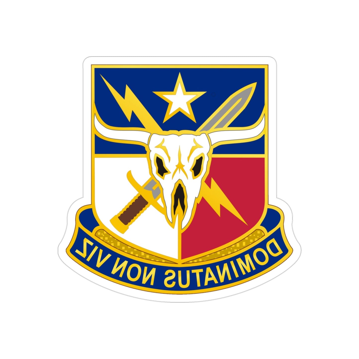 71 Information Operations Group (U.S. Army) REVERSE PRINT Transparent STICKER-3" × 3"-The Sticker Space