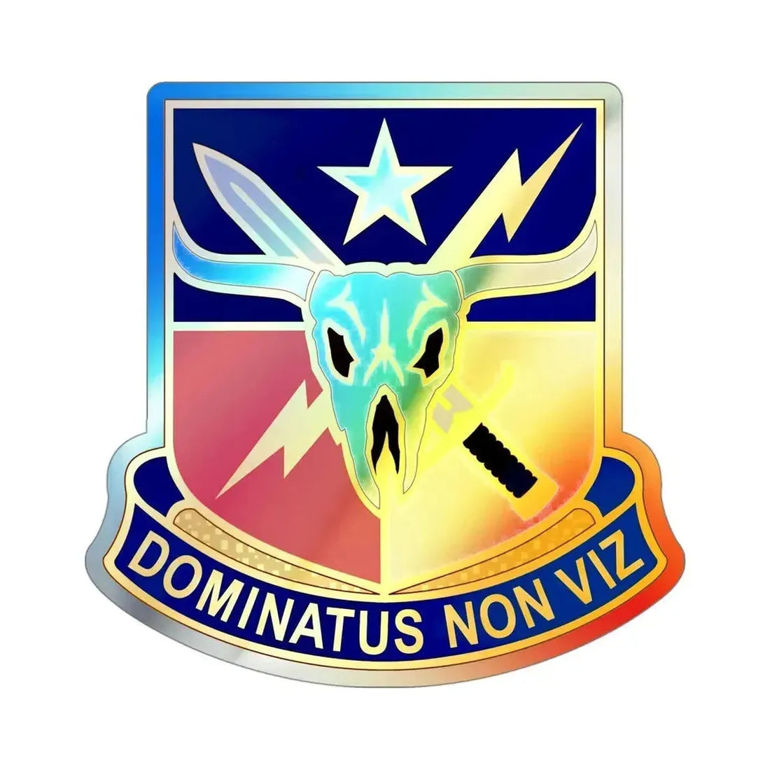 71 Information Operations Group (U.S. Army) Holographic STICKER Die-Cut Vinyl Decal 4 Inch Holographic - The Sticker Space