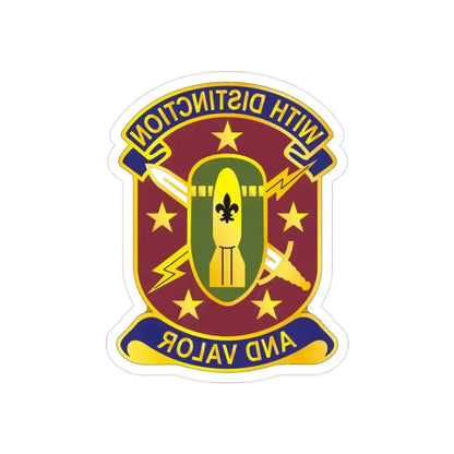 71 Ordnance Group 2 (U.S. Army) REVERSE PRINT Transparent Die-Cut STICKER 2 Inch Die-Cut Transparent - The Sticker Space