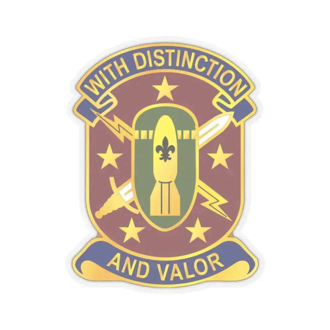 71 Ordnance Group 2 (U.S. Army) STICKER Vinyl Kiss-Cut Decal 2 Inch Transparent - The Sticker Space