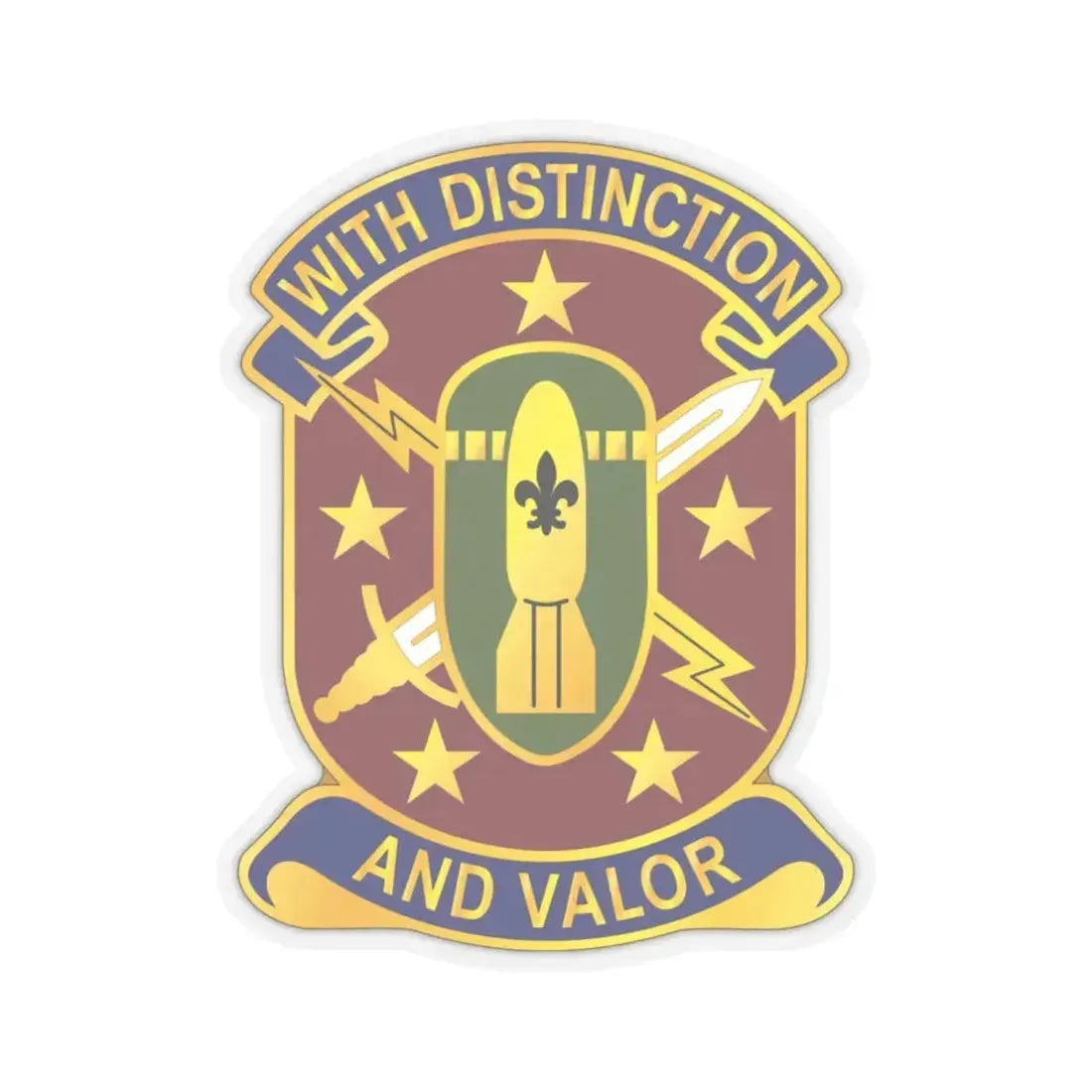 71 Ordnance Group 2 (U.S. Army) STICKER Vinyl Kiss-Cut Decal 6 Inch Transparent - The Sticker Space