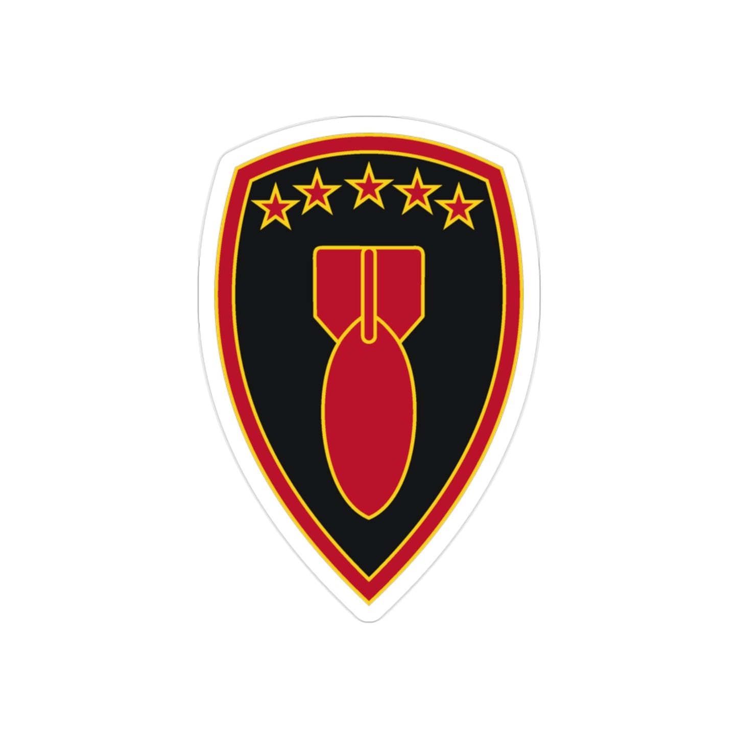 71 Ordnance Group 3 (U.S. Army) REVERSE PRINT Transparent STICKER-2" × 2"-The Sticker Space