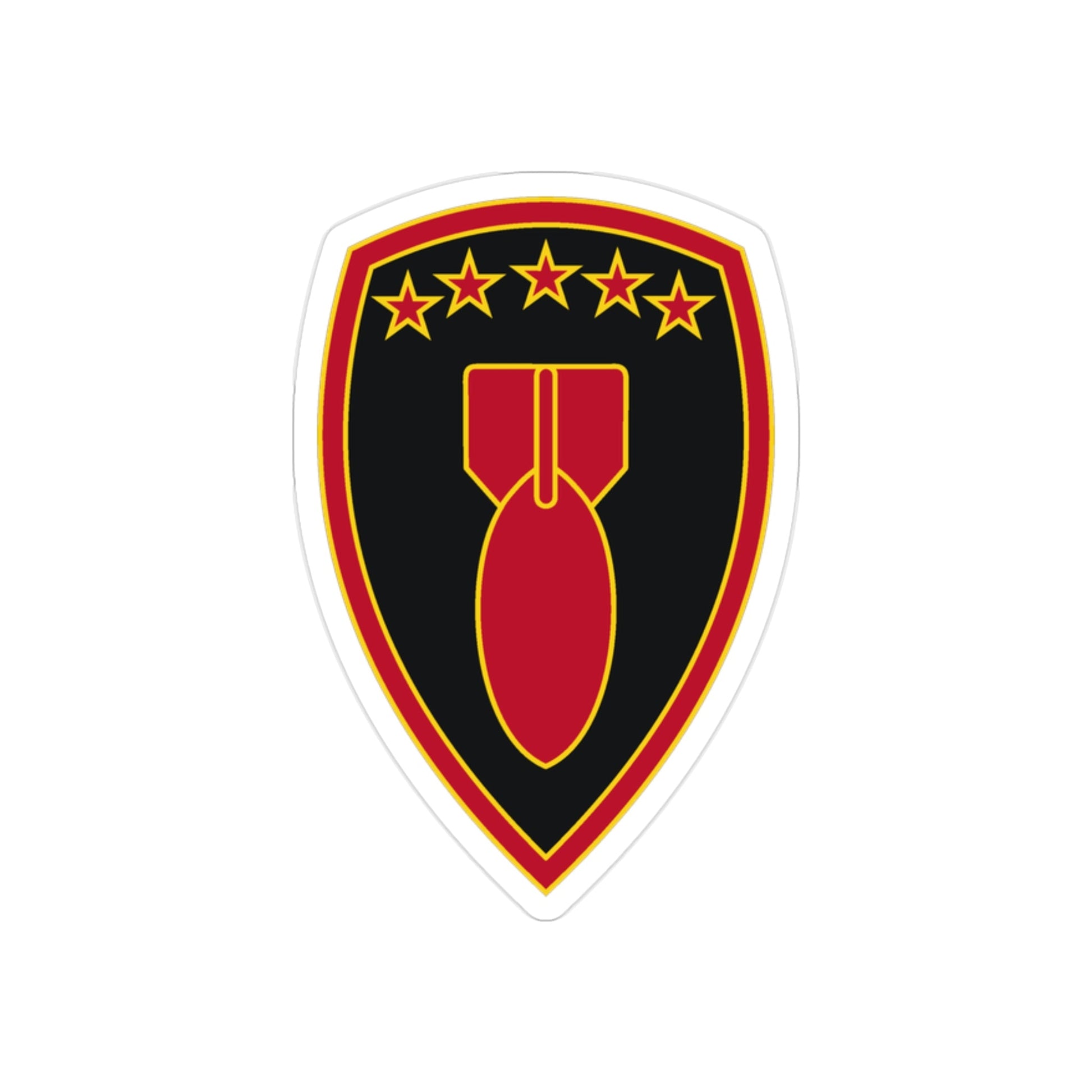 71 Ordnance Group 3 (U.S. Army) REVERSE PRINT Transparent STICKER-2" × 2"-The Sticker Space