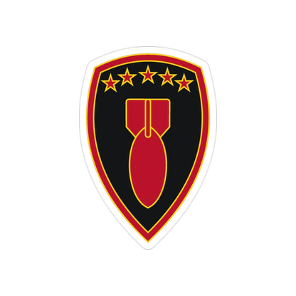 71 Ordnance Group 3 (U.S. Army) REVERSE PRINT Transparent STICKER-2" × 2"-The Sticker Space