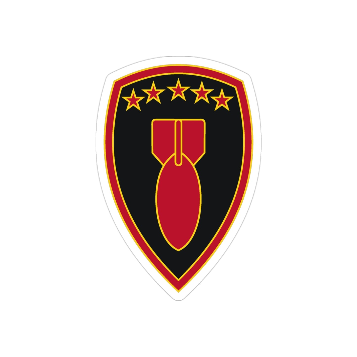 71 Ordnance Group 3 (U.S. Army) REVERSE PRINT Transparent STICKER-3" × 3"-The Sticker Space