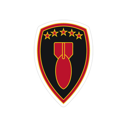 71 Ordnance Group 3 (U.S. Army) REVERSE PRINT Transparent STICKER-3" × 3"-The Sticker Space