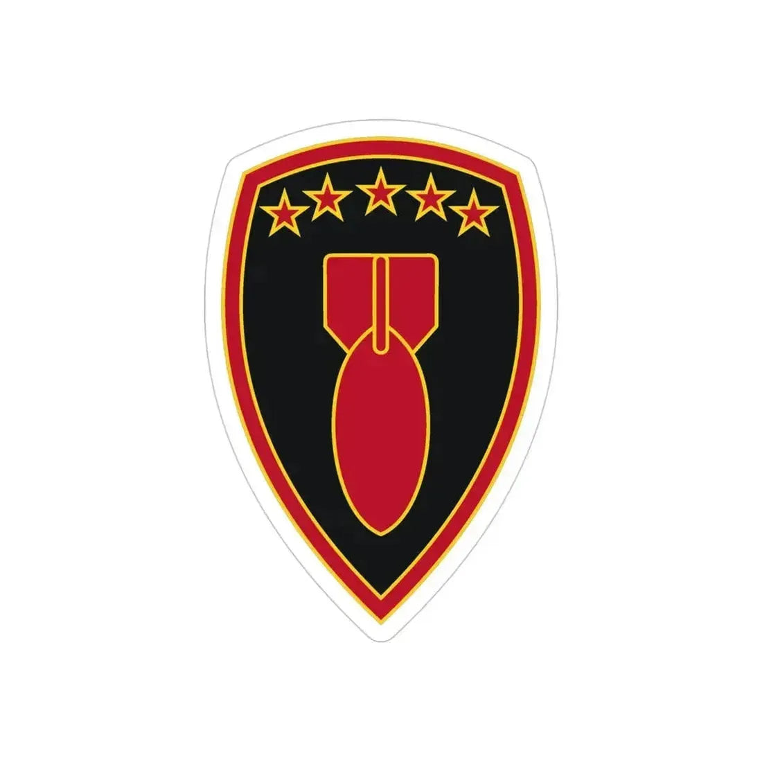 71 Ordnance Group 3 (U.S. Army) REVERSE PRINT Transparent Die-Cut STICKER 4 Inch Die-Cut Transparent - The Sticker Space