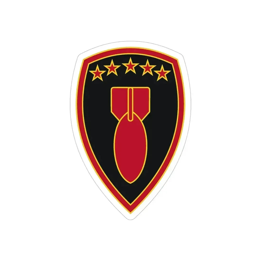 71 Ordnance Group 3 (U.S. Army) REVERSE PRINT Transparent Die-Cut STICKER 5 Inch Die-Cut Transparent - The Sticker Space