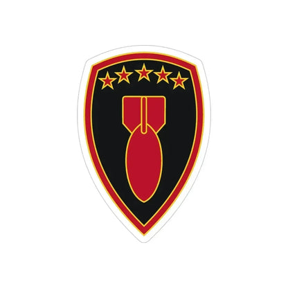 71 Ordnance Group 3 (U.S. Army) REVERSE PRINT Transparent Die-Cut STICKER 5 Inch Die-Cut Transparent - The Sticker Space