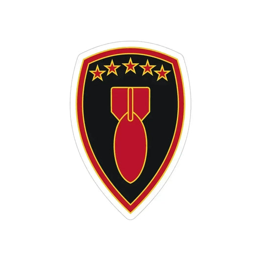 71 Ordnance Group 3 (U.S. Army) REVERSE PRINT Transparent Die-Cut STICKER 6 Inch Die-Cut Transparent - The Sticker Space