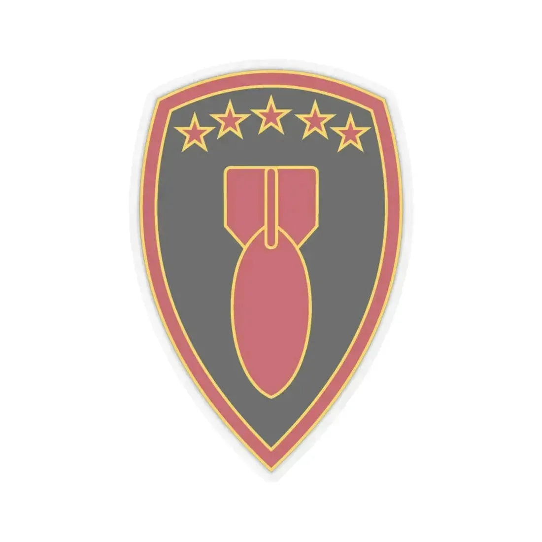 71 Ordnance Group 3 (U.S. Army) STICKER Vinyl Kiss-Cut Decal 4 Inch Transparent - The Sticker Space