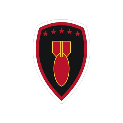 71 Ordnance Group (U.S. Army) REVERSE PRINT Transparent Die-Cut STICKER 3 Inch Die-Cut Transparent - The Sticker Space