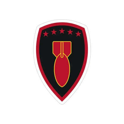 71 Ordnance Group (U.S. Army) REVERSE PRINT Transparent Die-Cut STICKER 6 Inch Die-Cut Transparent - The Sticker Space