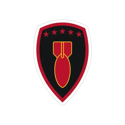 71 Ordnance Group (U.S. Army) REVERSE PRINT Transparent Die-Cut STICKER 6 Inch Die-Cut Transparent - The Sticker Space