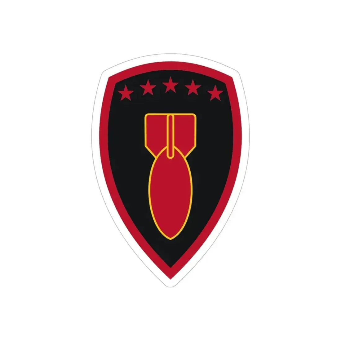 71 Ordnance Group (U.S. Army) REVERSE PRINT Transparent Die-Cut STICKER - The Sticker Space