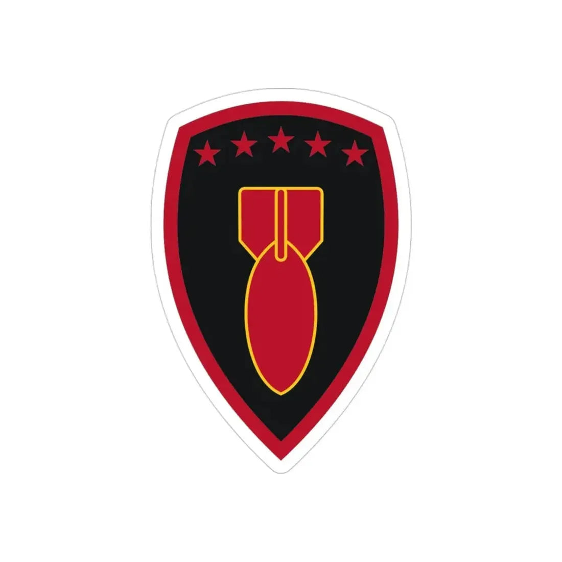 71 Ordnance Group (U.S. Army) REVERSE PRINT Transparent Die-Cut STICKER - The Sticker Space