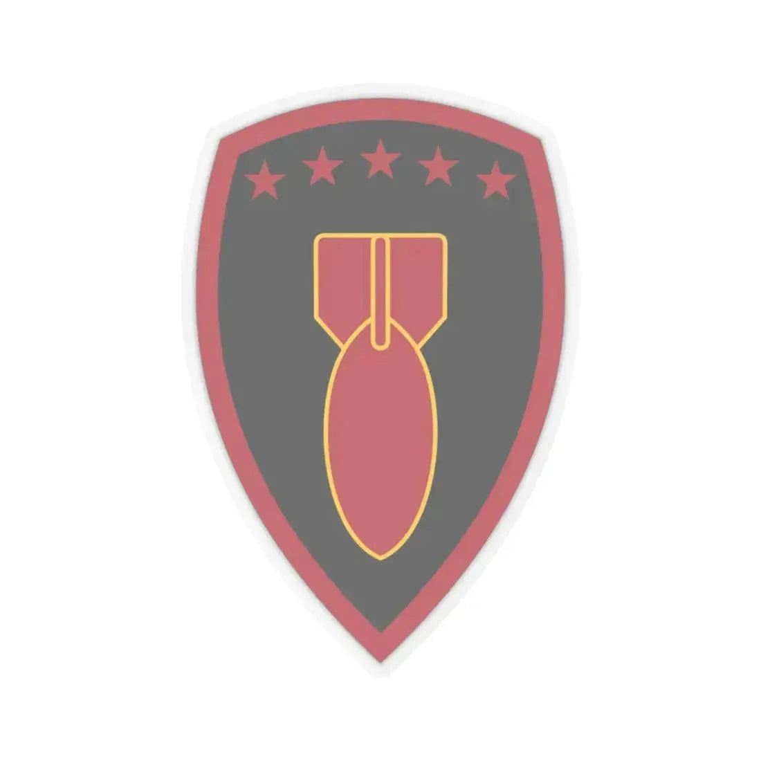 71 Ordnance Group (U.S. Army) STICKER Vinyl Kiss-Cut Decal 3 Inch Transparent - The Sticker Space