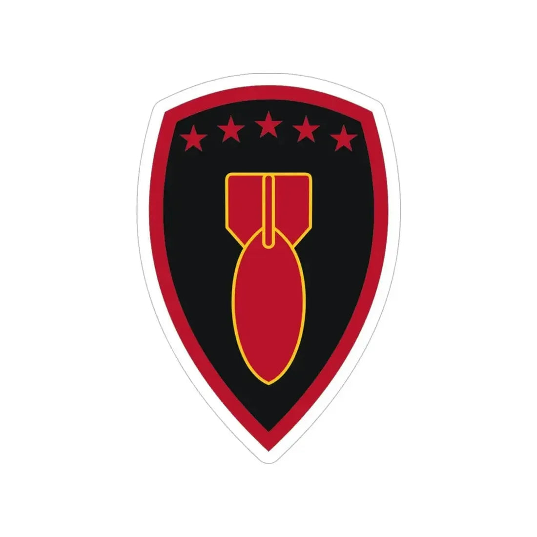 71 Ordnance Group (U.S. Army) Transparent STICKER Die-Cut Vinyl Decal 5 Inch - The Sticker Space