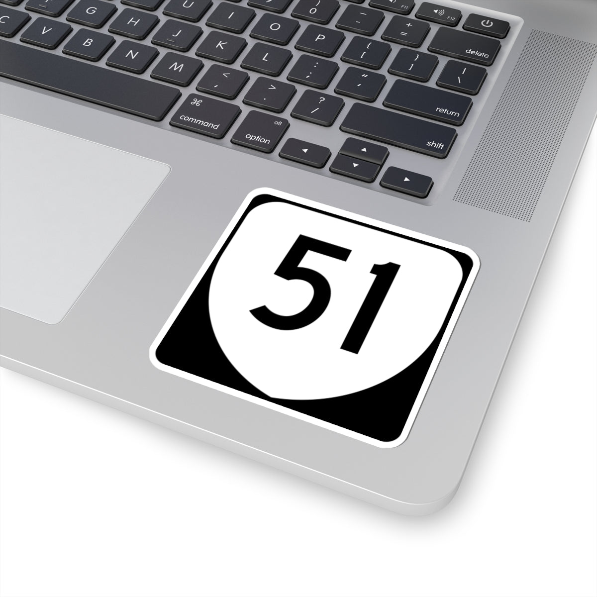 Virginia 51 (Virginia) (Road Sign) STICKER Vinyl Kiss-Cut Decal