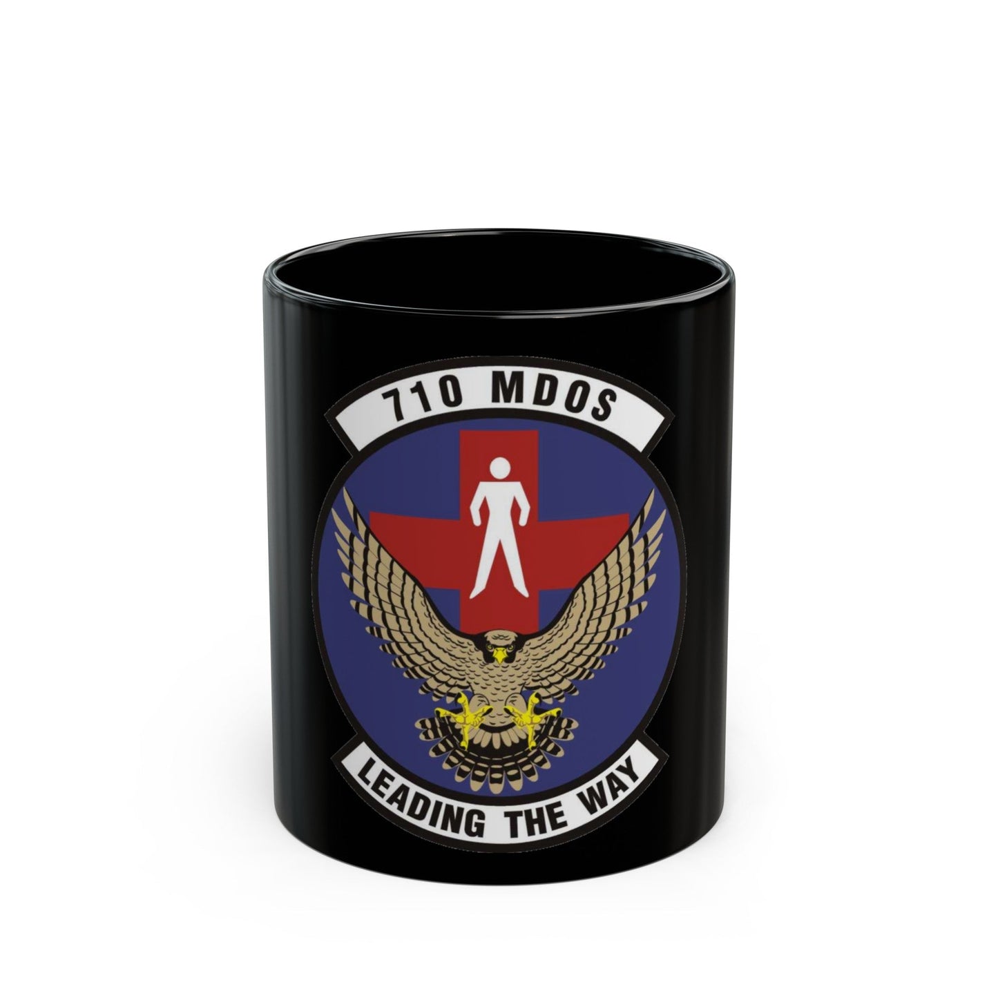 710th Medical Operations Squadron (U.S. Air Force) Black Coffee Mug-11oz-The Sticker Space