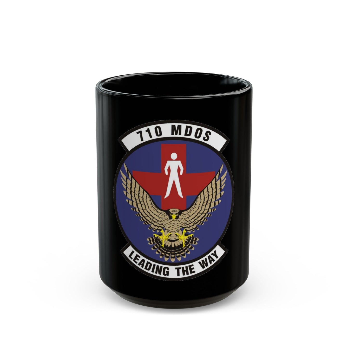 710th Medical Operations Squadron (U.S. Air Force) Black Coffee Mug-15oz-The Sticker Space