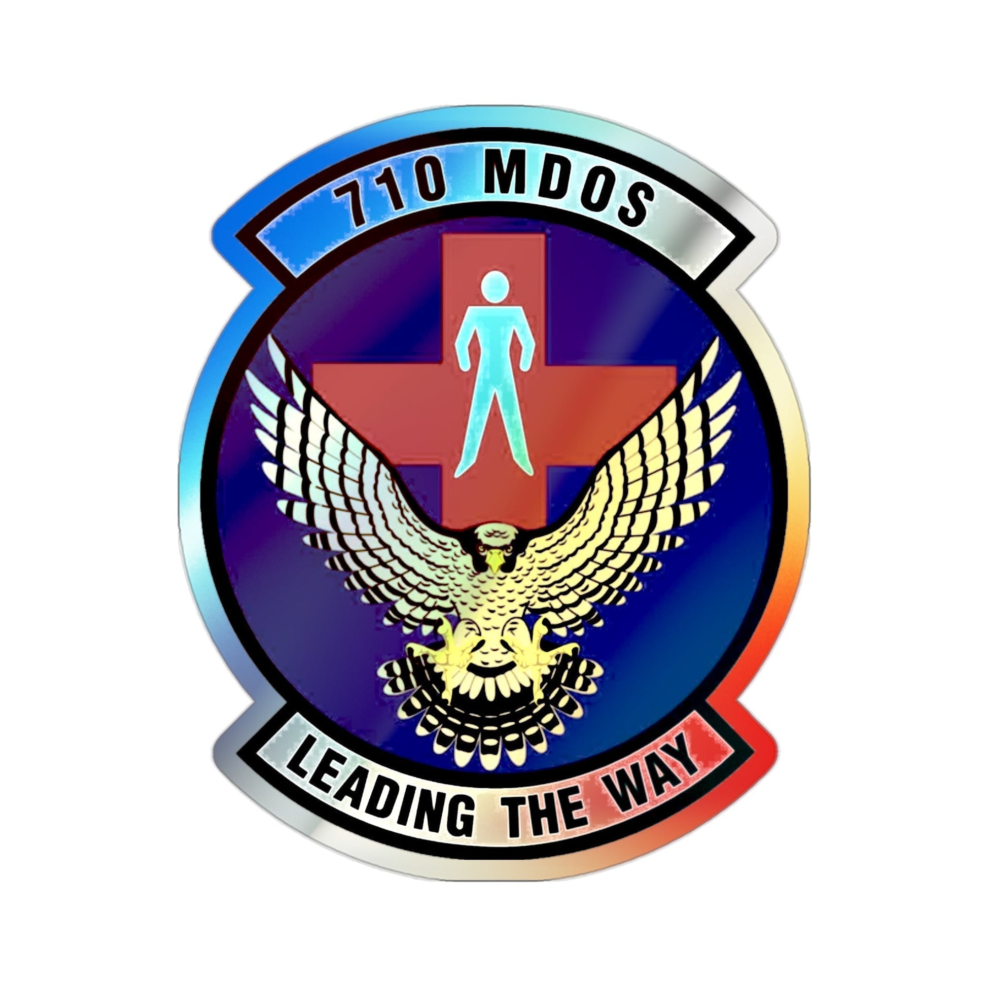 710th Medical Operations Squadron (U.S. Air Force) Holographic STICKER Die-Cut Vinyl Decal-2 Inch-The Sticker Space