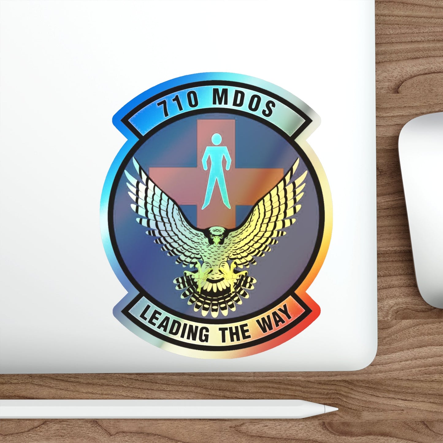 710th Medical Operations Squadron (U.S. Air Force) Holographic STICKER Die-Cut Vinyl Decal-The Sticker Space