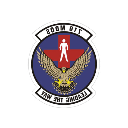 710th Medical Operations Squadron (U.S. Air Force) REVERSE PRINT Transparent STICKER-6" × 6"-The Sticker Space