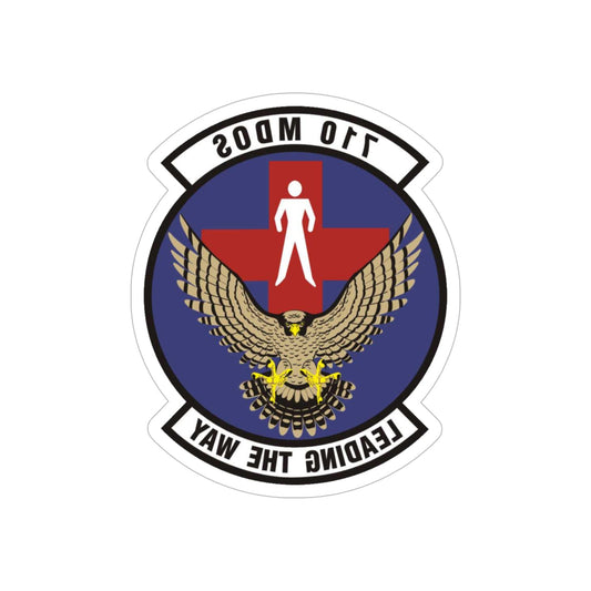 710th Medical Operations Squadron (U.S. Air Force) REVERSE PRINT Transparent STICKER-6" × 6"-The Sticker Space