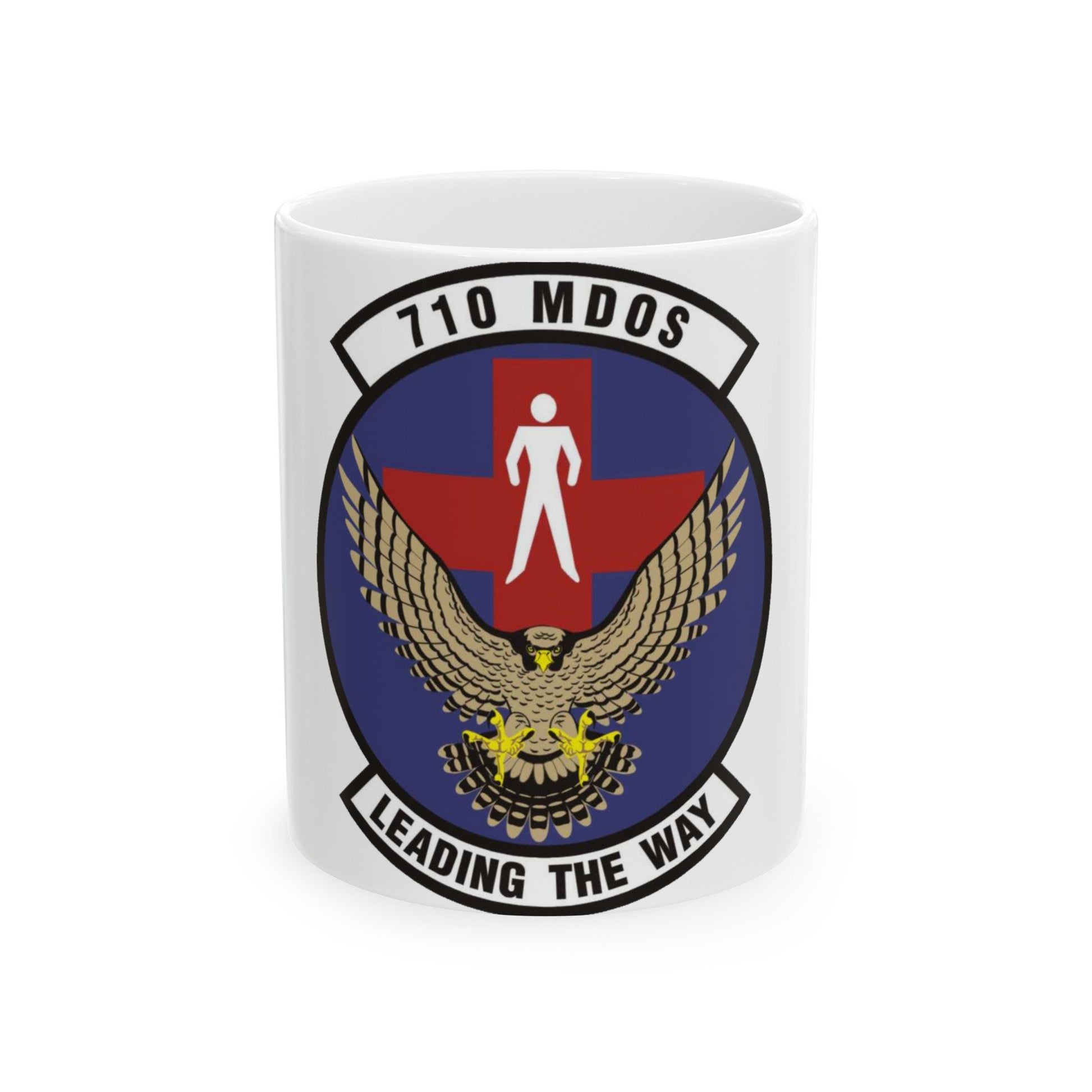 710th Medical Operations Squadron (U.S. Air Force) White Coffee Mug-11oz-The Sticker Space