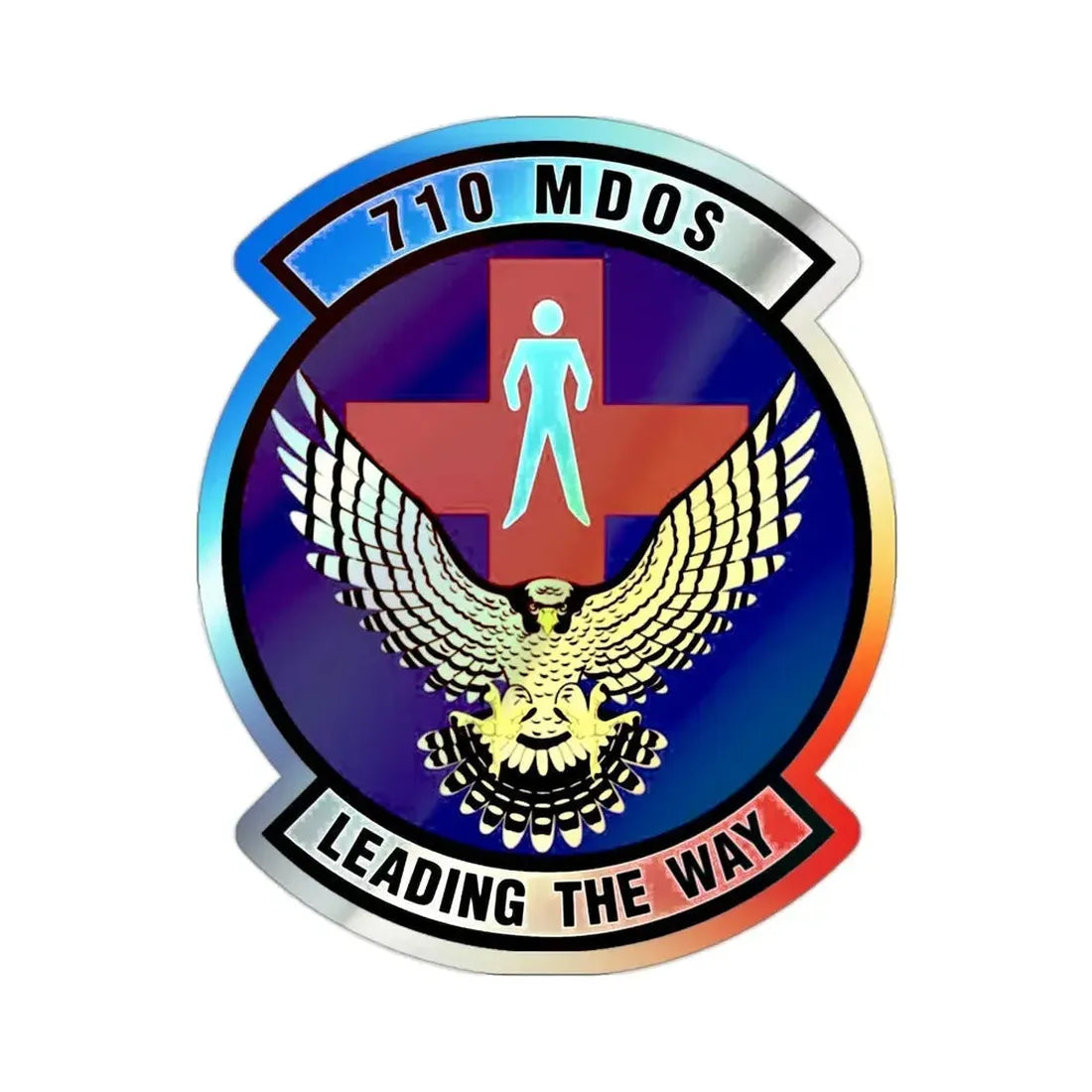 710th Medical Operations Squadron (U.S. Air Force) Holographic STICKER Die-Cut Vinyl Decal - The Sticker Space