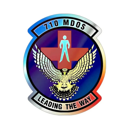 710th Medical Operations Squadron (U.S. Air Force) Holographic STICKER Die-Cut Vinyl Decal - The Sticker Space