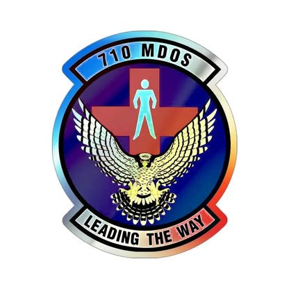 710th Medical Operations Squadron (U.S. Air Force) Holographic STICKER Die-Cut Vinyl Decal - The Sticker Space