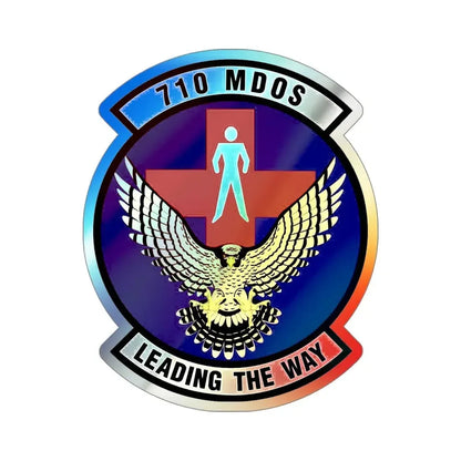 710th Medical Operations Squadron (U.S. Air Force) Holographic STICKER Die-Cut Vinyl Decal - The Sticker Space