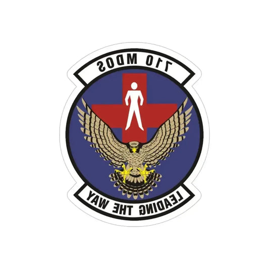 710th Medical Operations Squadron (U.S. Air Force) REVERSE PRINT Transparent Die-Cut STICKER 6 Inch Die-Cut Transparent - The Sticker Space