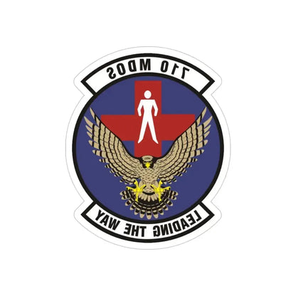 710th Medical Operations Squadron (U.S. Air Force) REVERSE PRINT Transparent Die-Cut STICKER - The Sticker Space
