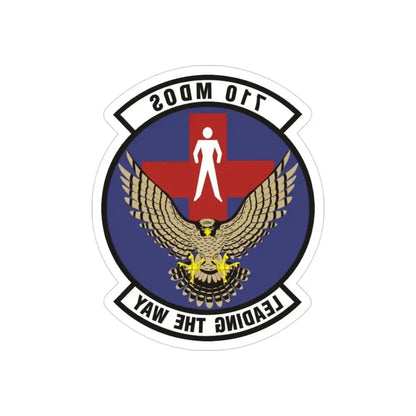 710th Medical Operations Squadron (U.S. Air Force) REVERSE PRINT Transparent Die-Cut STICKER - The Sticker Space