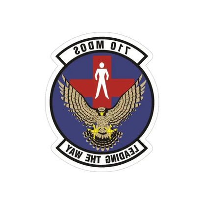 710th Medical Operations Squadron (U.S. Air Force) REVERSE PRINT Transparent Die-Cut STICKER - The Sticker Space